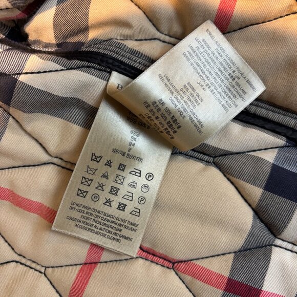 Burberry Women’s Diamond-Quilt Jacket – Black – Size XL - Picture 7 of 7